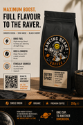 DANCING BEANZ  OUTER SPACE 250G COFFEE WHOLE BEANZ
