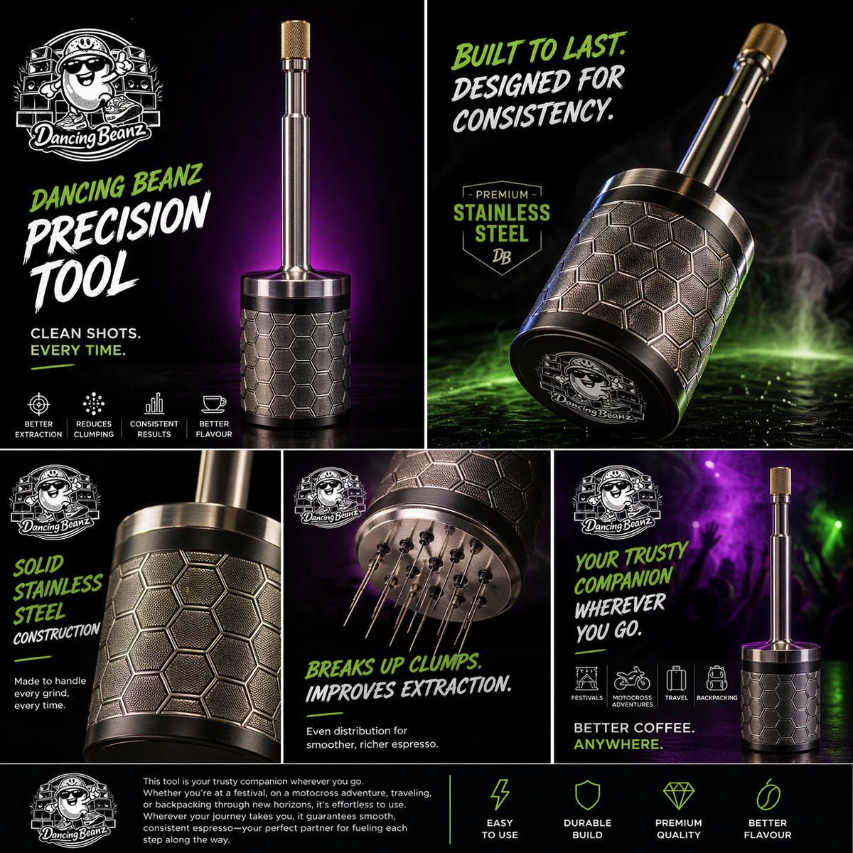 Dancing Beanz Precision Tool – On The Road